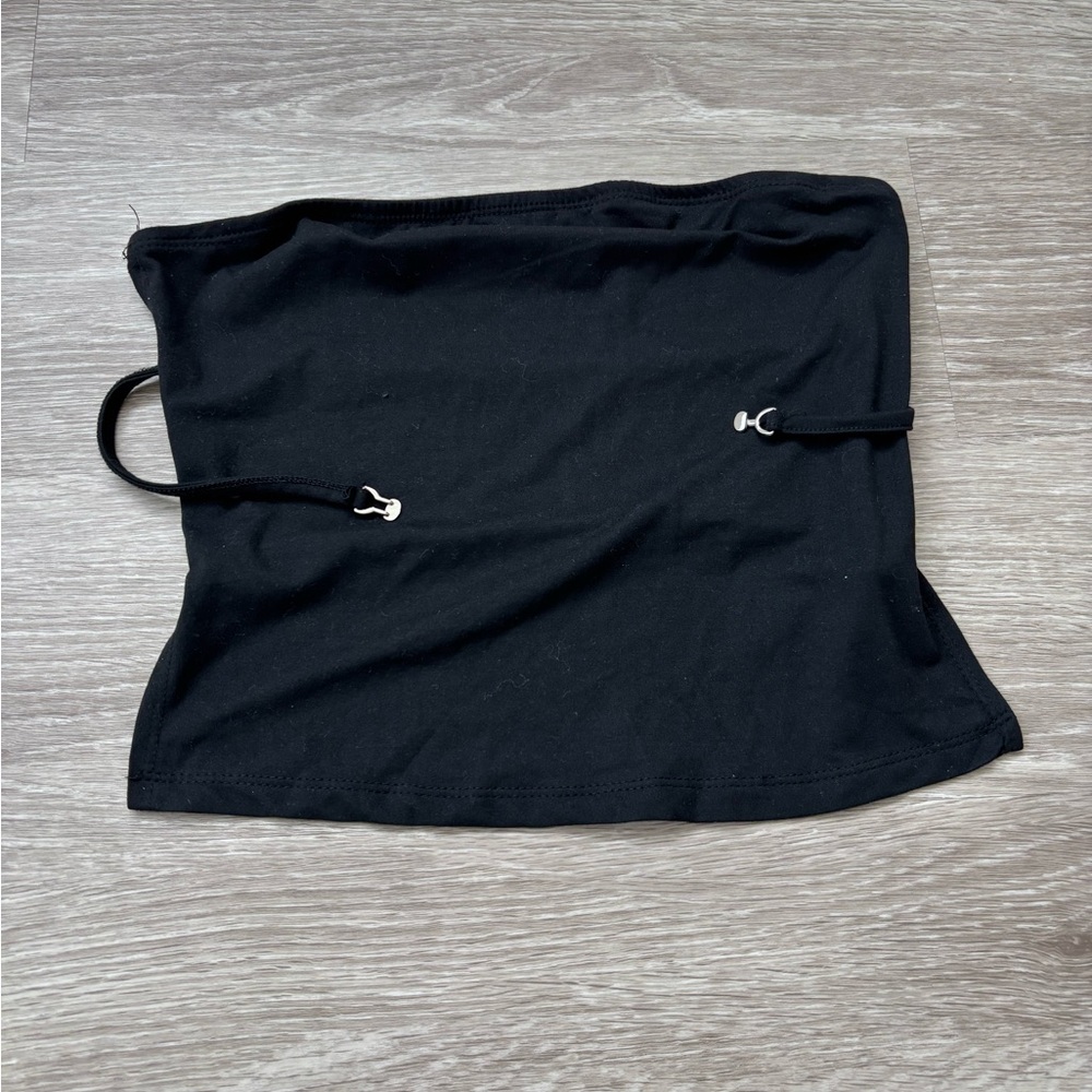 SHEIN Black Adjustable Neck Cover